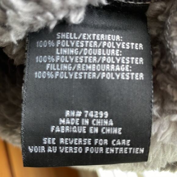 Steve Madden Women's Black Grey Quilted Fleece Snap-Up  Jacket  NWT Medium - Picture 8 of 10